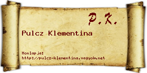 Pulcz Klementina névjegykártya